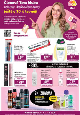 leták Teta drogerie