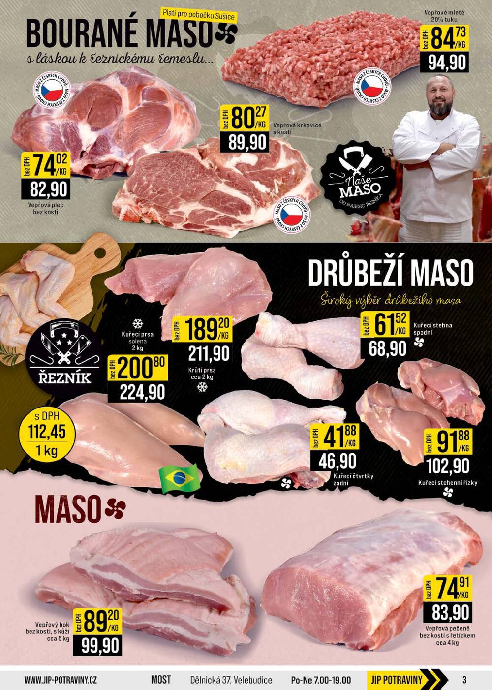 Leták JIP - JIP Cash & Carry České Budějovice, Most, Náchod, Polička, Sušice a Svoboda nad Úpou od 25.3. do 31.3.2026 - strana 3