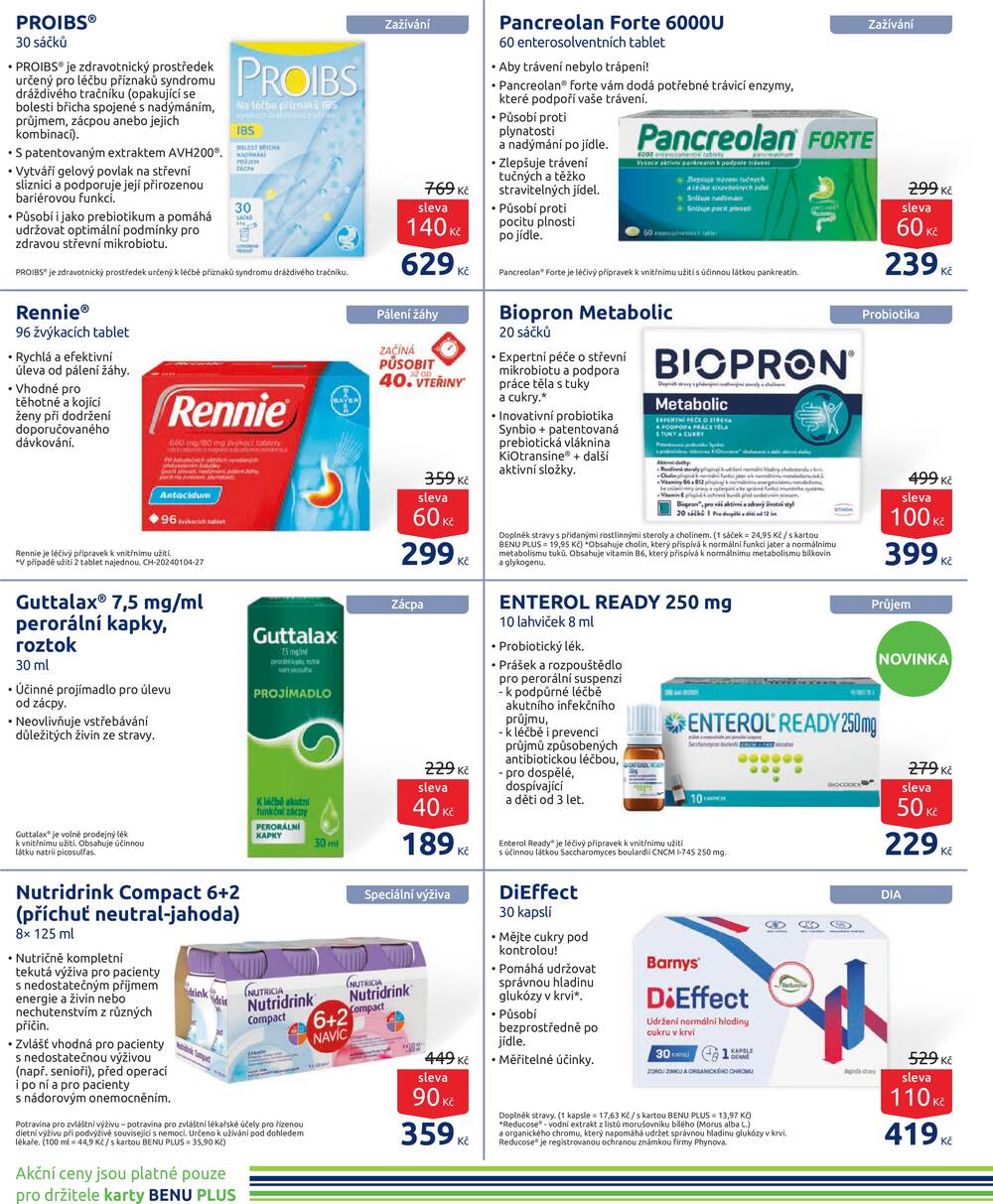 Benu od 1.4. do 30.4.2026