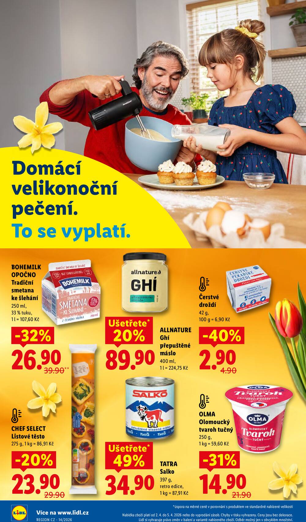 Lidl Čtvrtek od 2.4. do 5.4.2026
