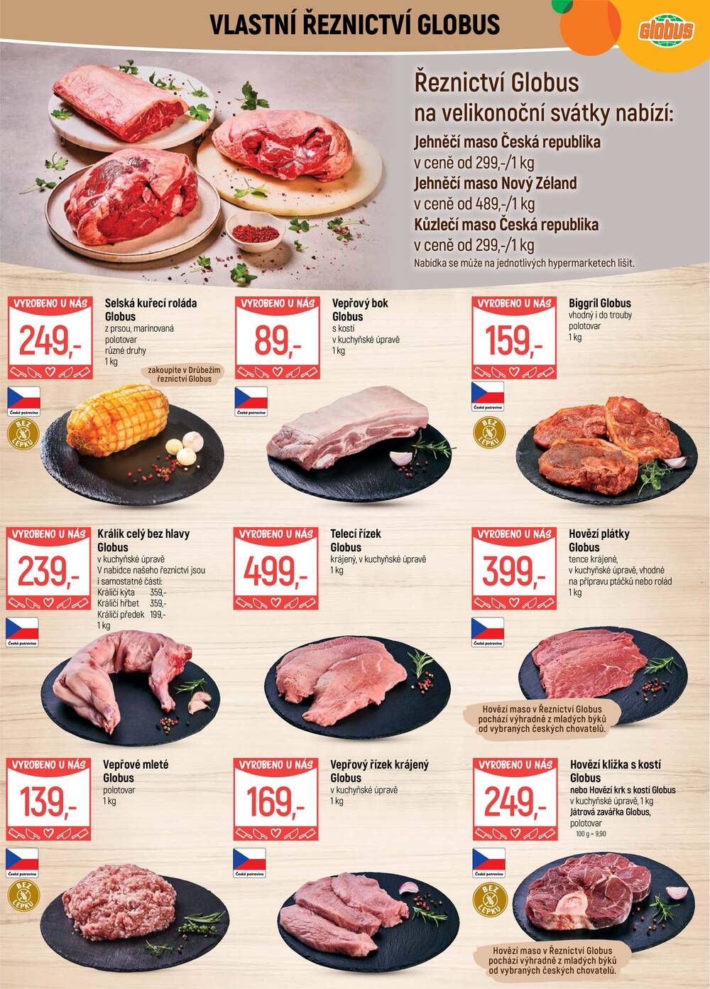 Akční leták Globus 1.4. - 7.4.2026 - Globus Praha - Centrum Černý Most