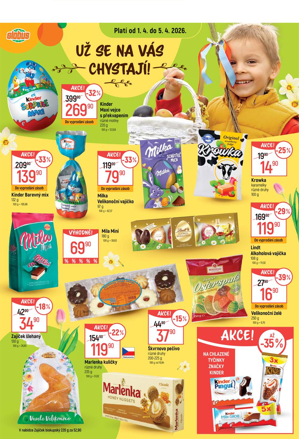 Akční leták Globus 1.4. - 7.4.2026 - Globus Praha - Čakovice
