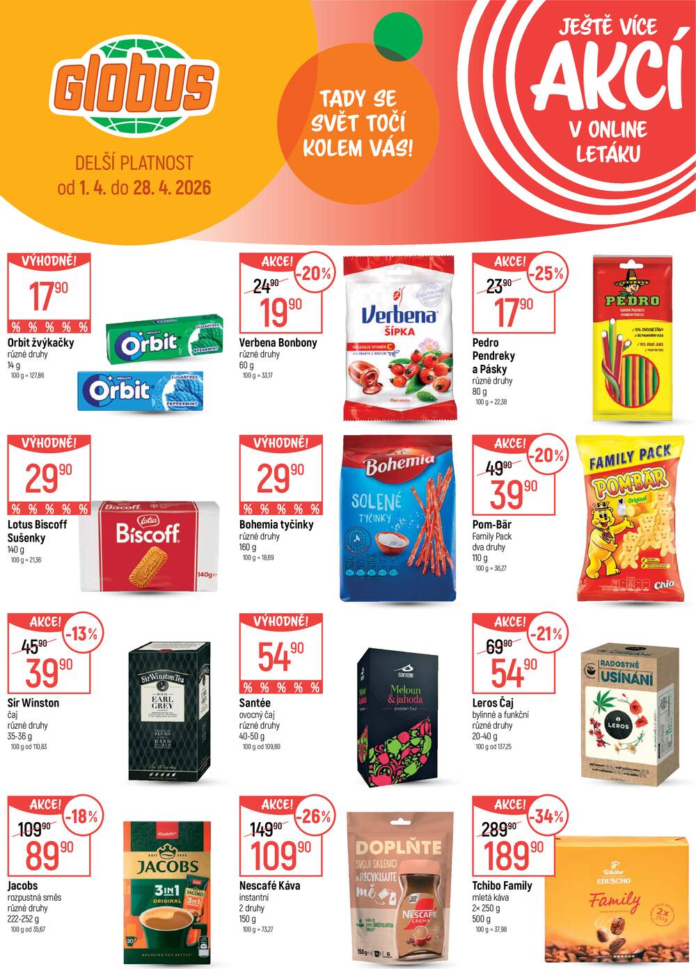 Akční leták Globus 1.4. - 7.4.2026 - Globus Praha - Čakovice
