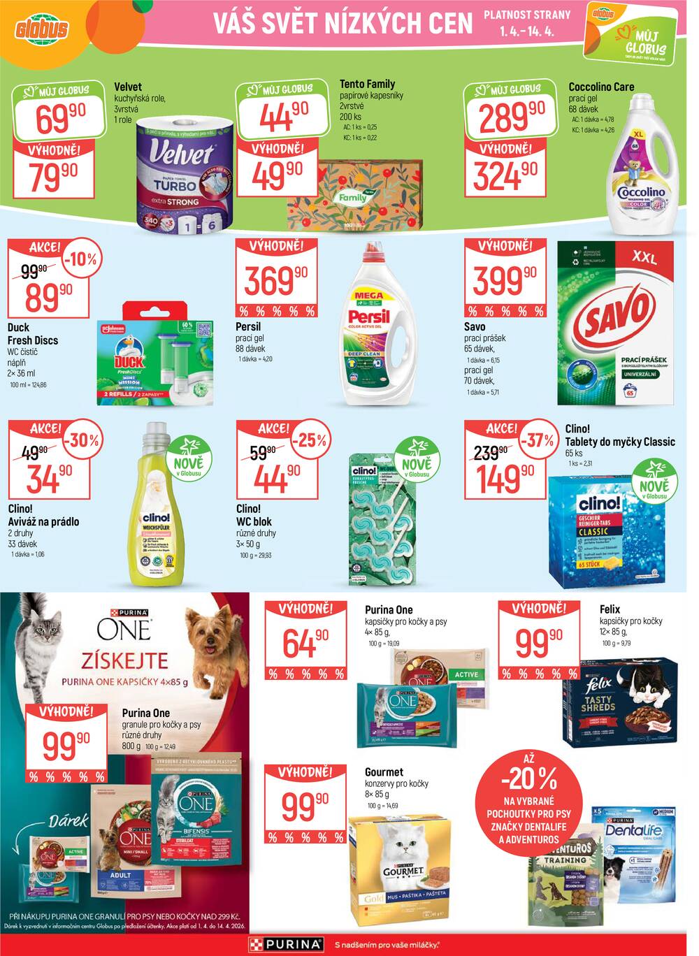 Akční leták Globus 1.4. - 7.4.2026 - Globus Havířov
