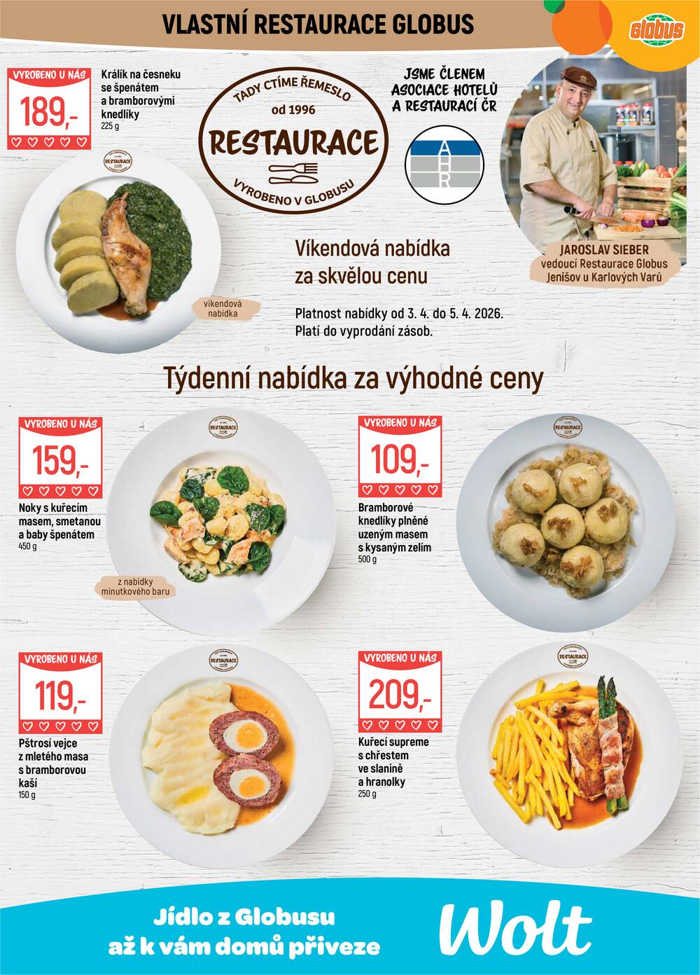 Akční leták Globus 1.4. - 7.4.2026 - Globus Jenišov u Karlových Varů