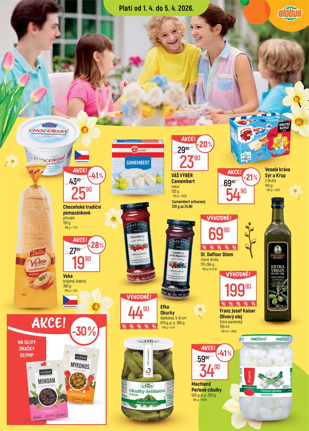 Akční leták Globus 1.4. - 7.4.2026 - Globus Jenišov u Karlových Varů
