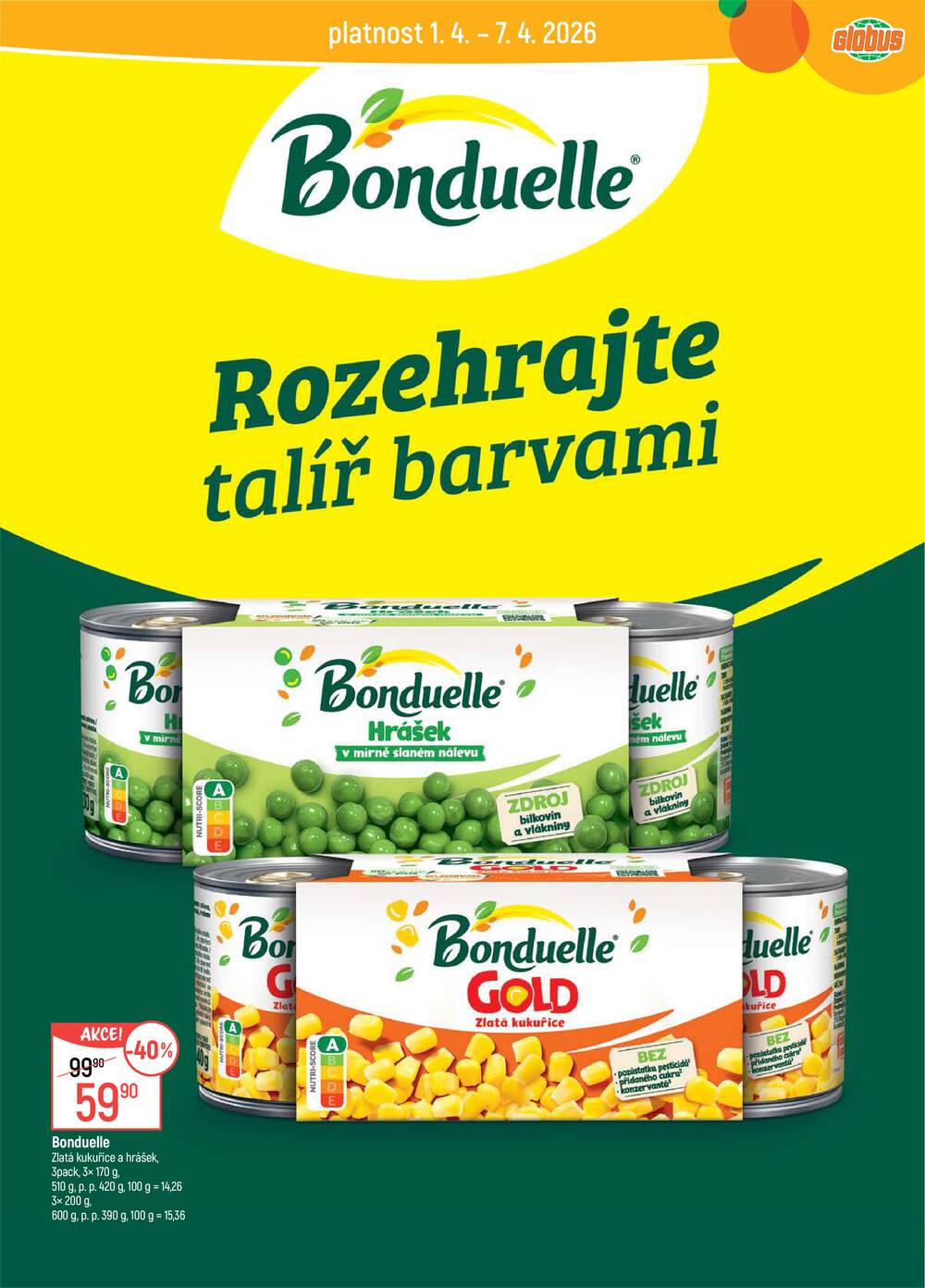 Akční leták Globus 1.4. - 7.4.2026 - Globus Jenišov u Karlových Varů
