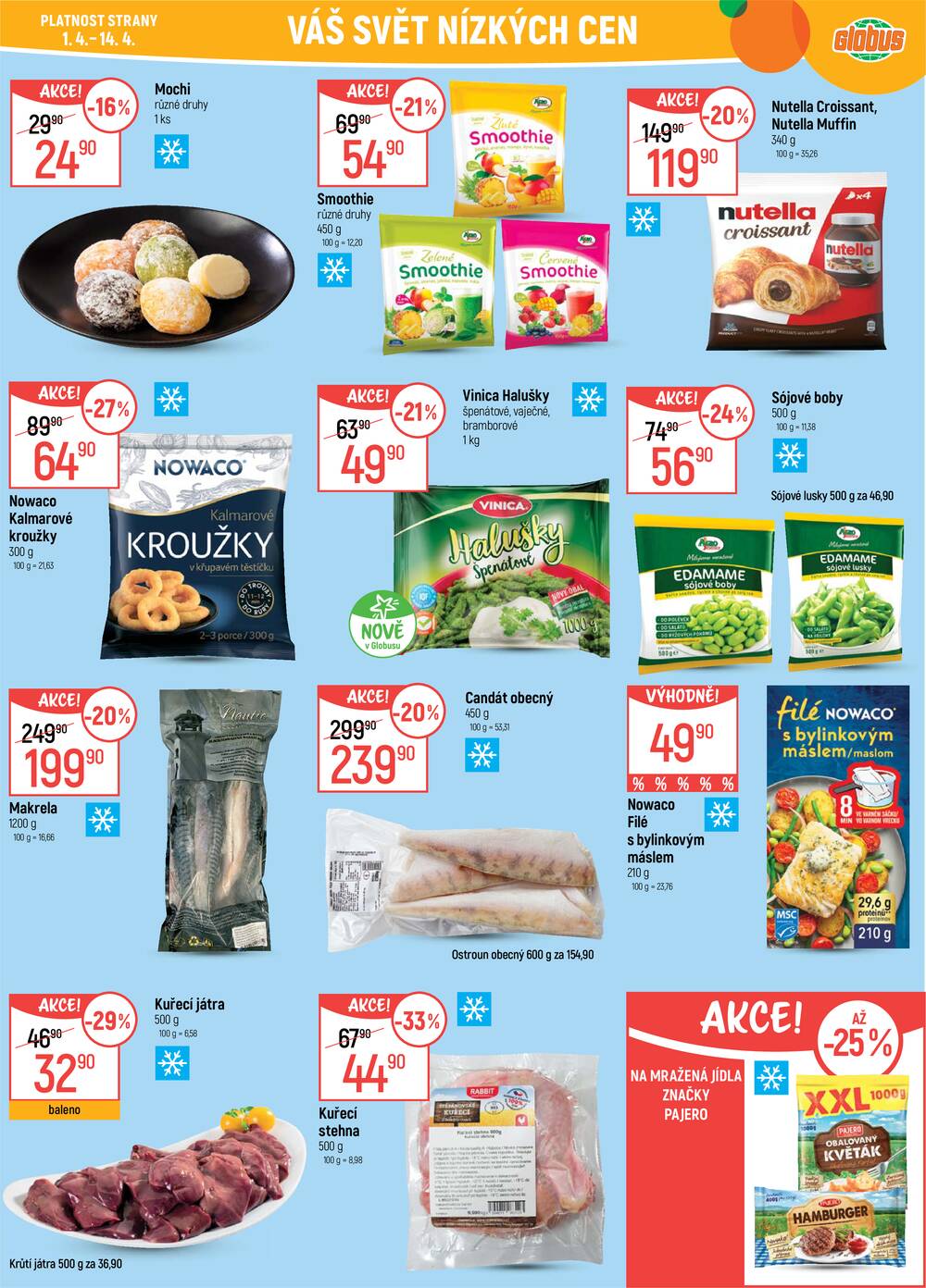 Akční leták Globus 1.4. - 7.4.2026 - Globus Liberec