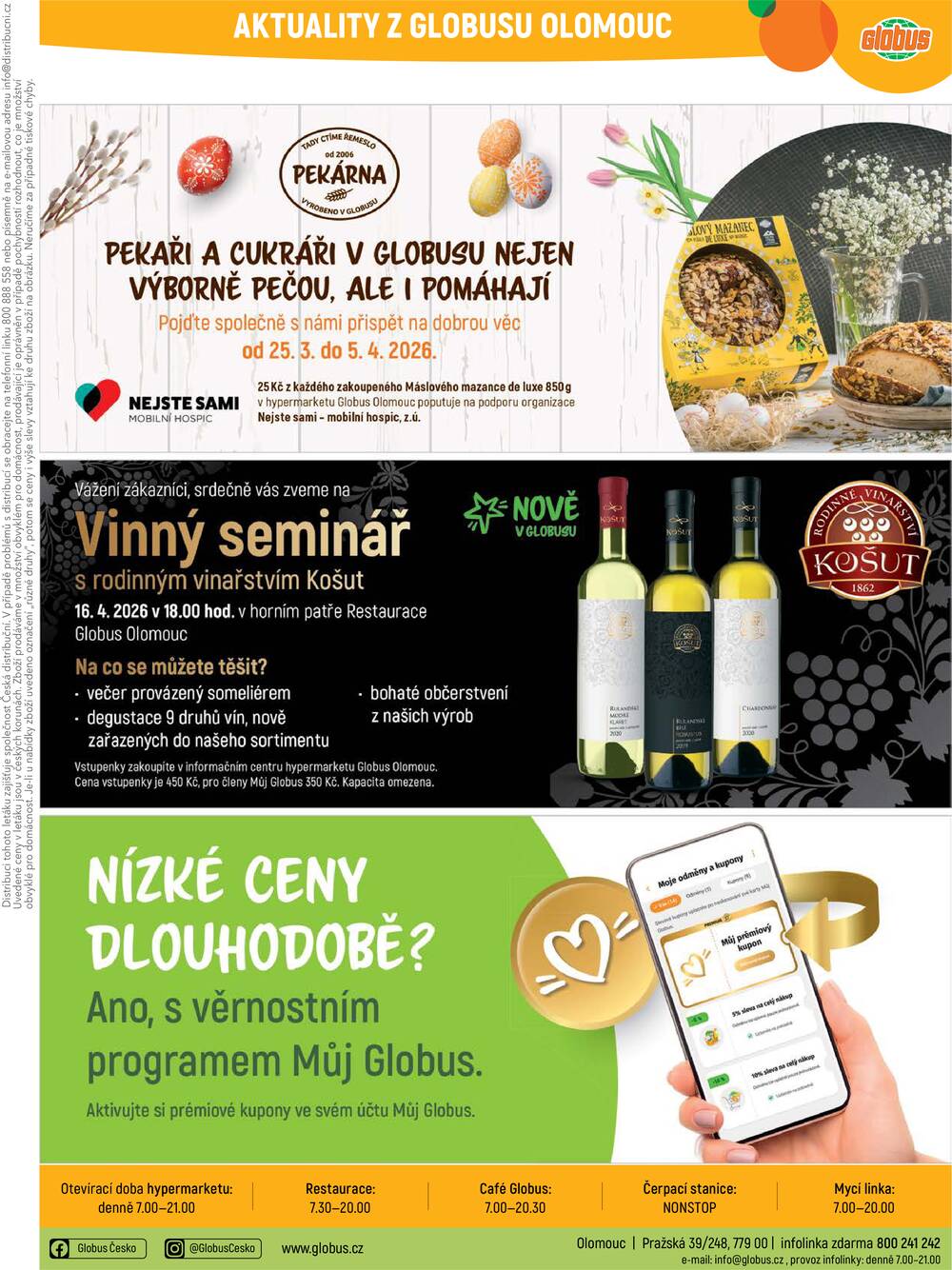 Akční leták Globus 1.4. - 7.4.2026 - Globus Olomouc