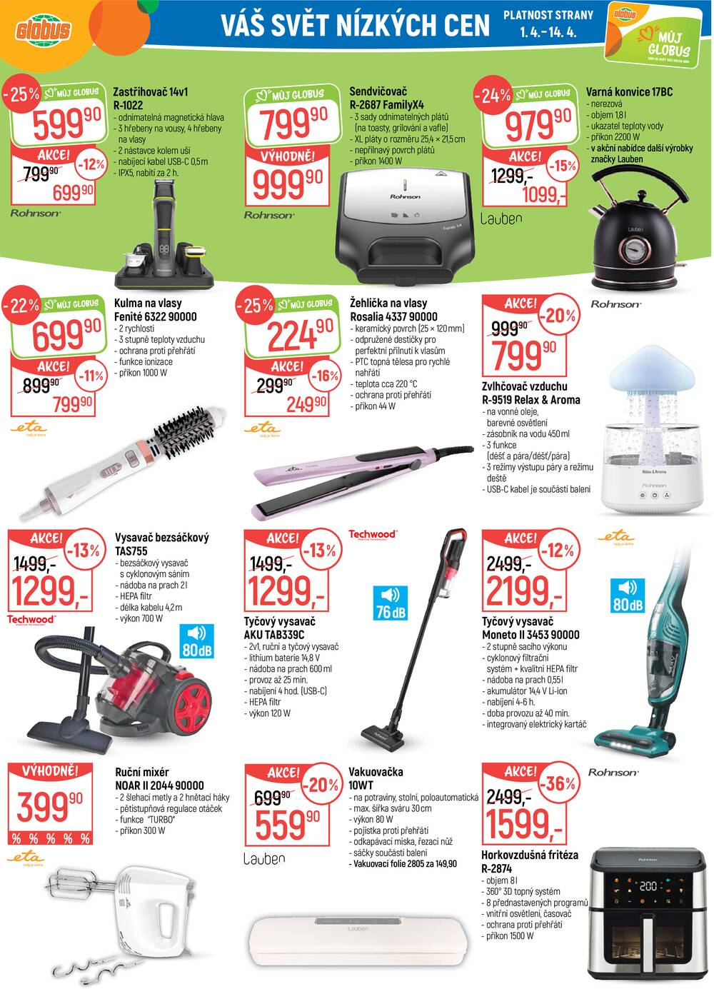 Akční leták Globus 1.4. - 7.4.2026 - Globus Opava