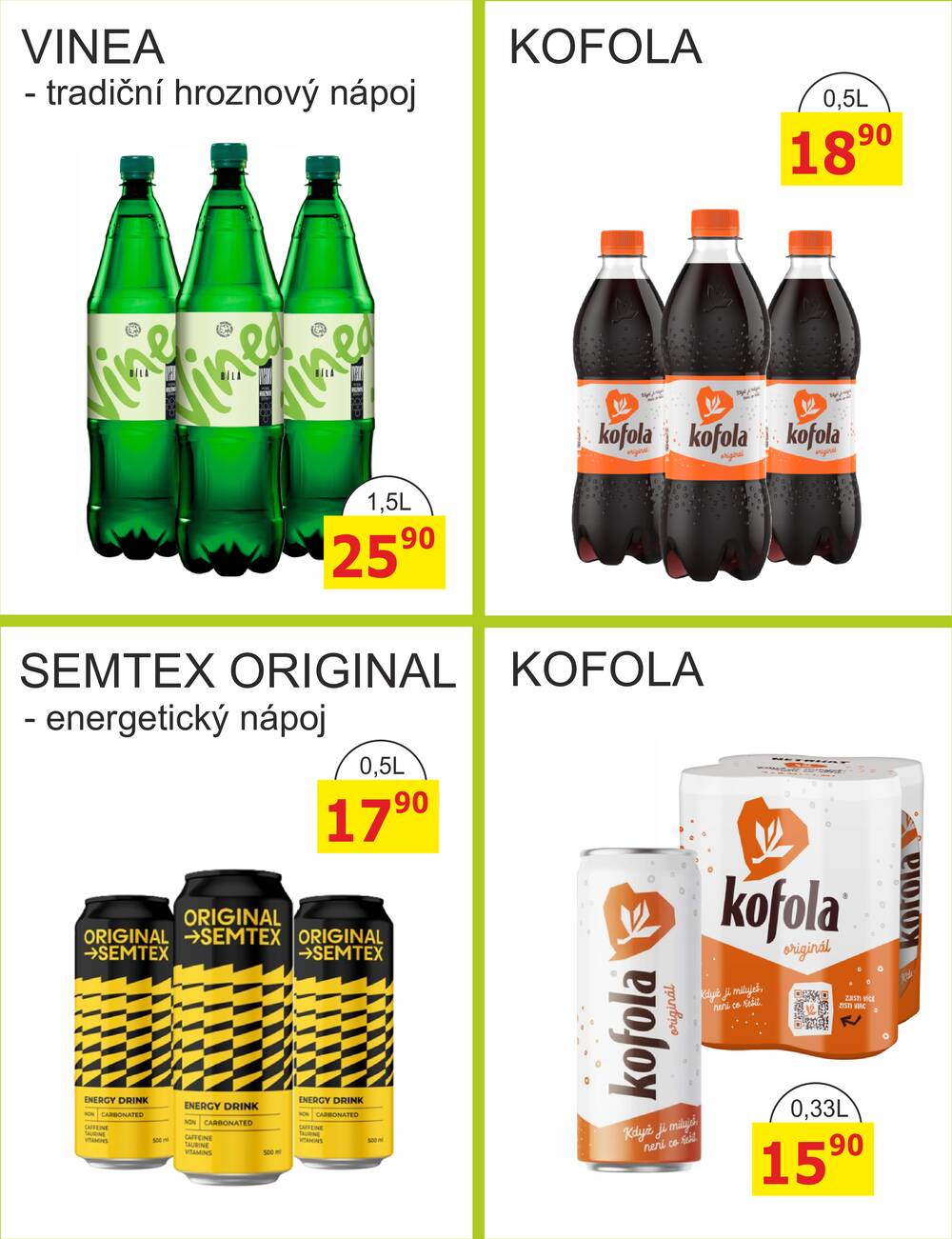 BENE Nápoje od 1.4. do 30.4.2026