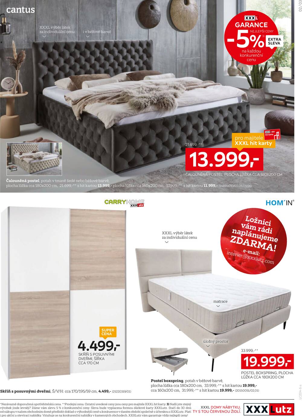 XXXLutz sedací soupravy a ložnice od 7.4. do 3.5.2026