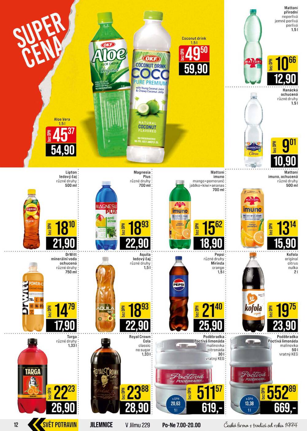 JIP Cash & Carry Brno, Praha, Ostrava, Jilemnice, Pardubice, Ostrava, Karlovy Vary, Olomouc a Zlín od 1.4. do 7.4.2026