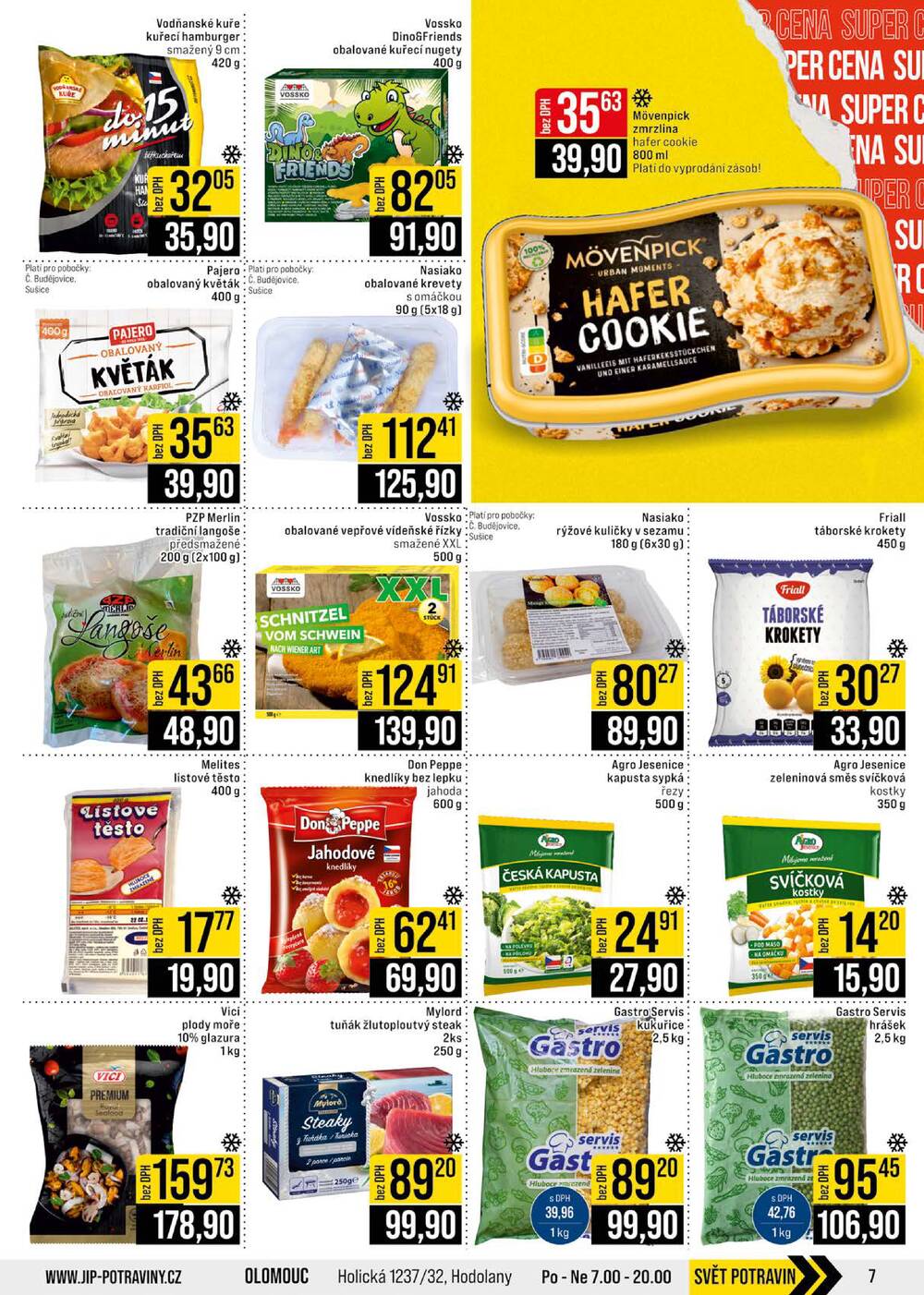 JIP Cash & Carry České Budějovice, Most, Náchod, Polička, Sušice a Svoboda nad Úpou od 1.4. do 7.4.2026