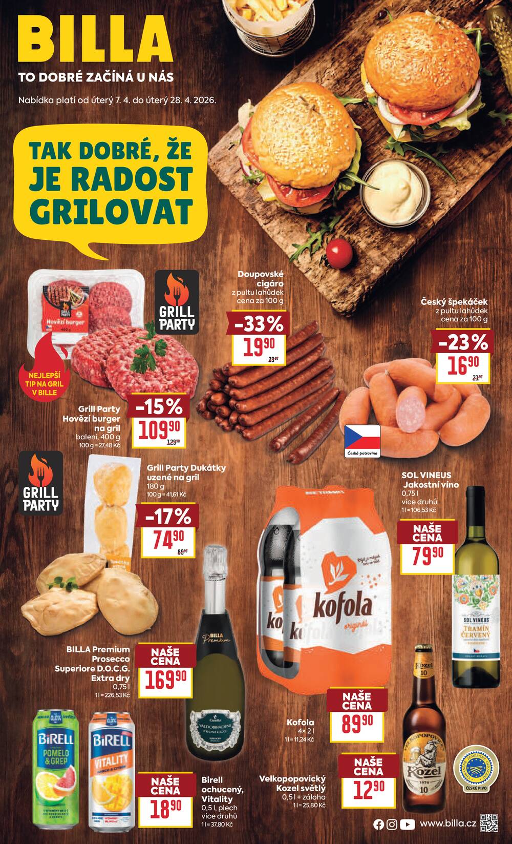 Billa katalog Gril od 7.4. do 28.4.2026