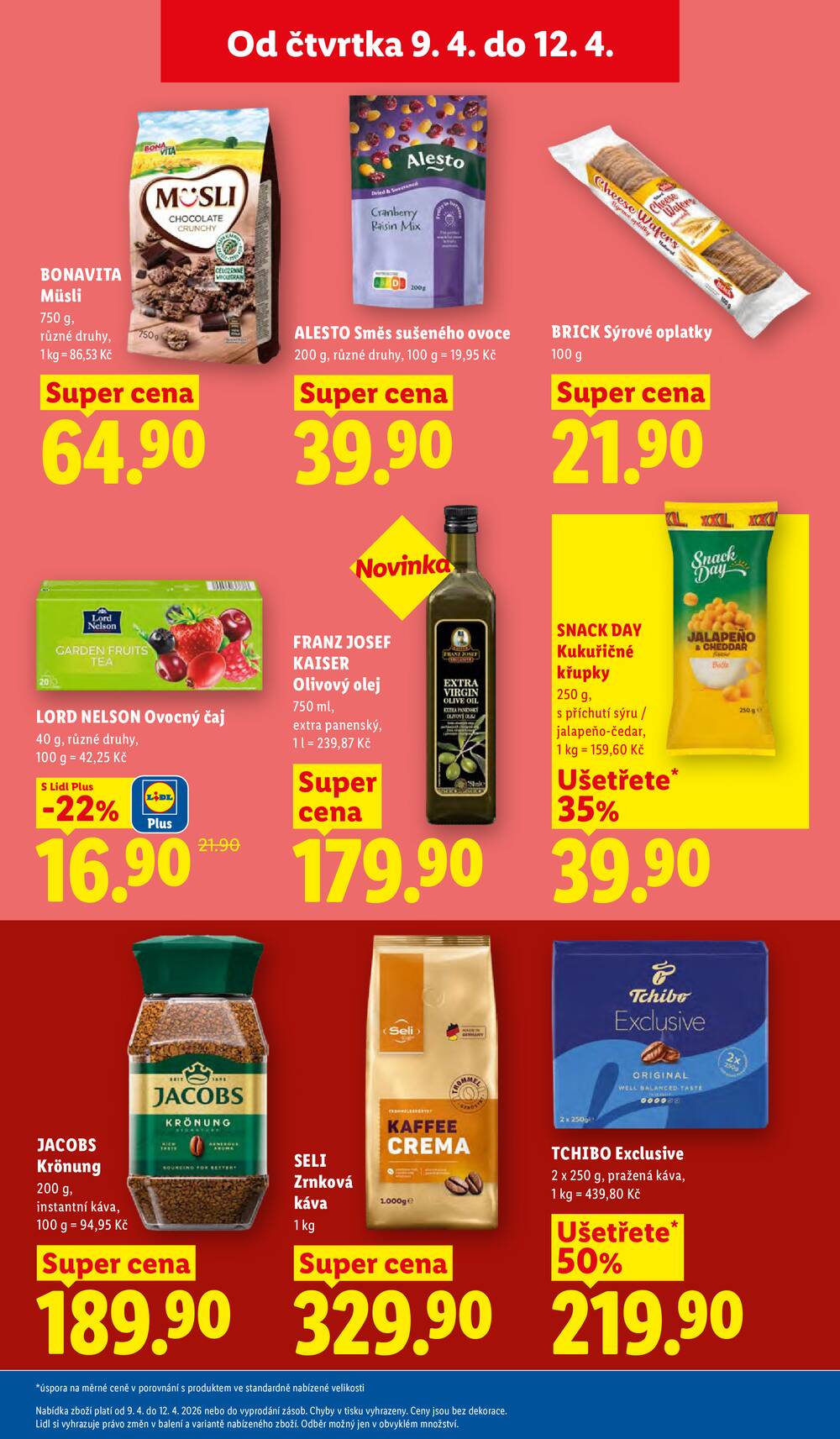 Lidl Čtvrtek od 9.4. do 12.4.2026