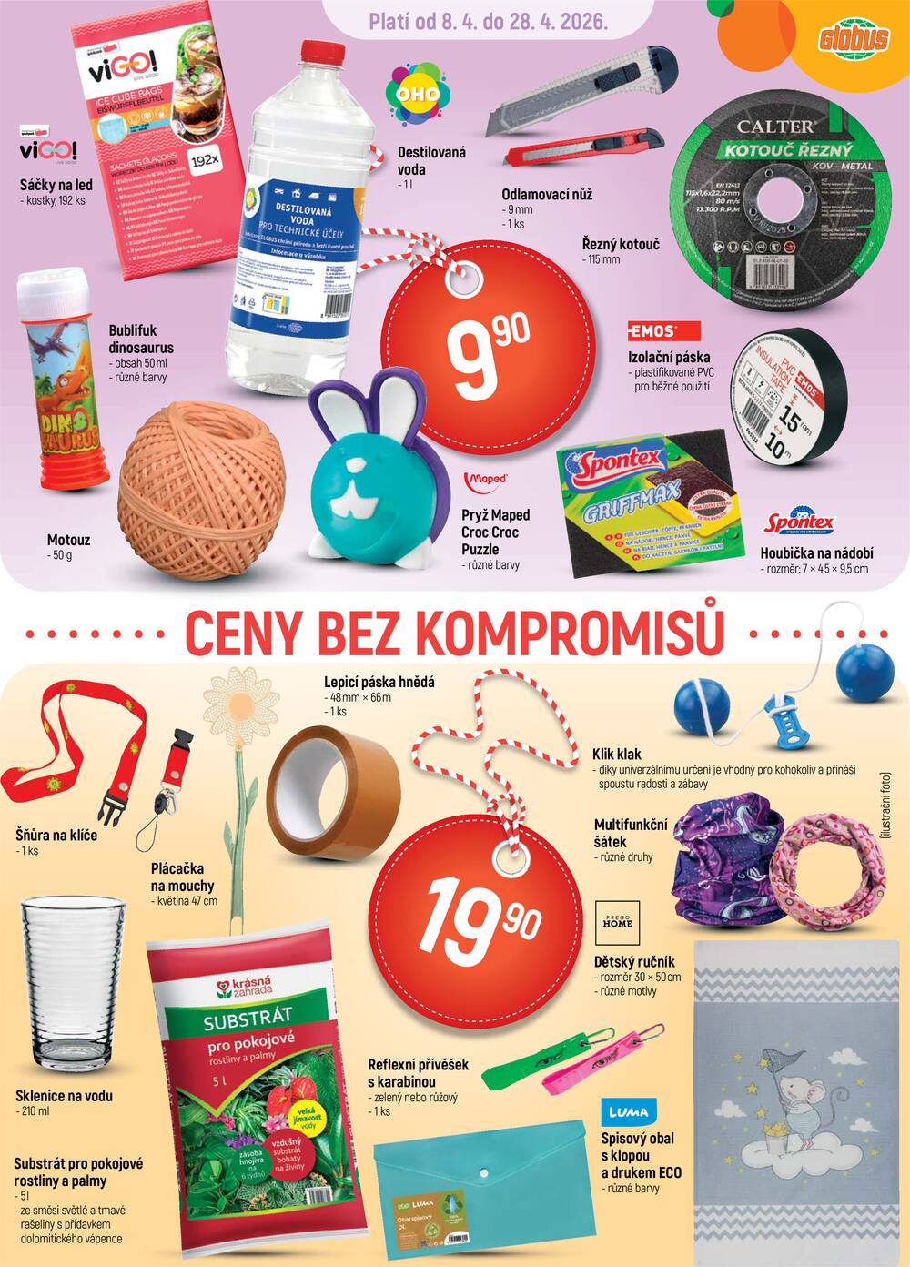 Akční leták Globus 8.4. - 14.4.2026 - Globus Chotíkov u Plzně