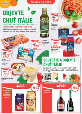 Leták Akční leták Globus 8.4. - 21.4.2026 - Globus Brno Ivanovice