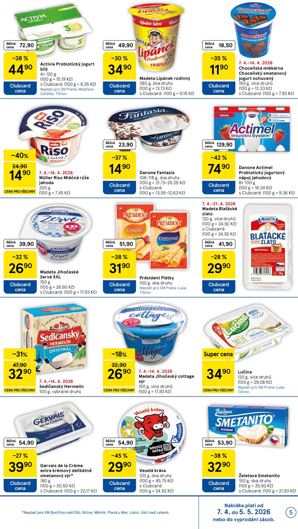 Tesco supermarkety od 7.4. do 14.4.2026