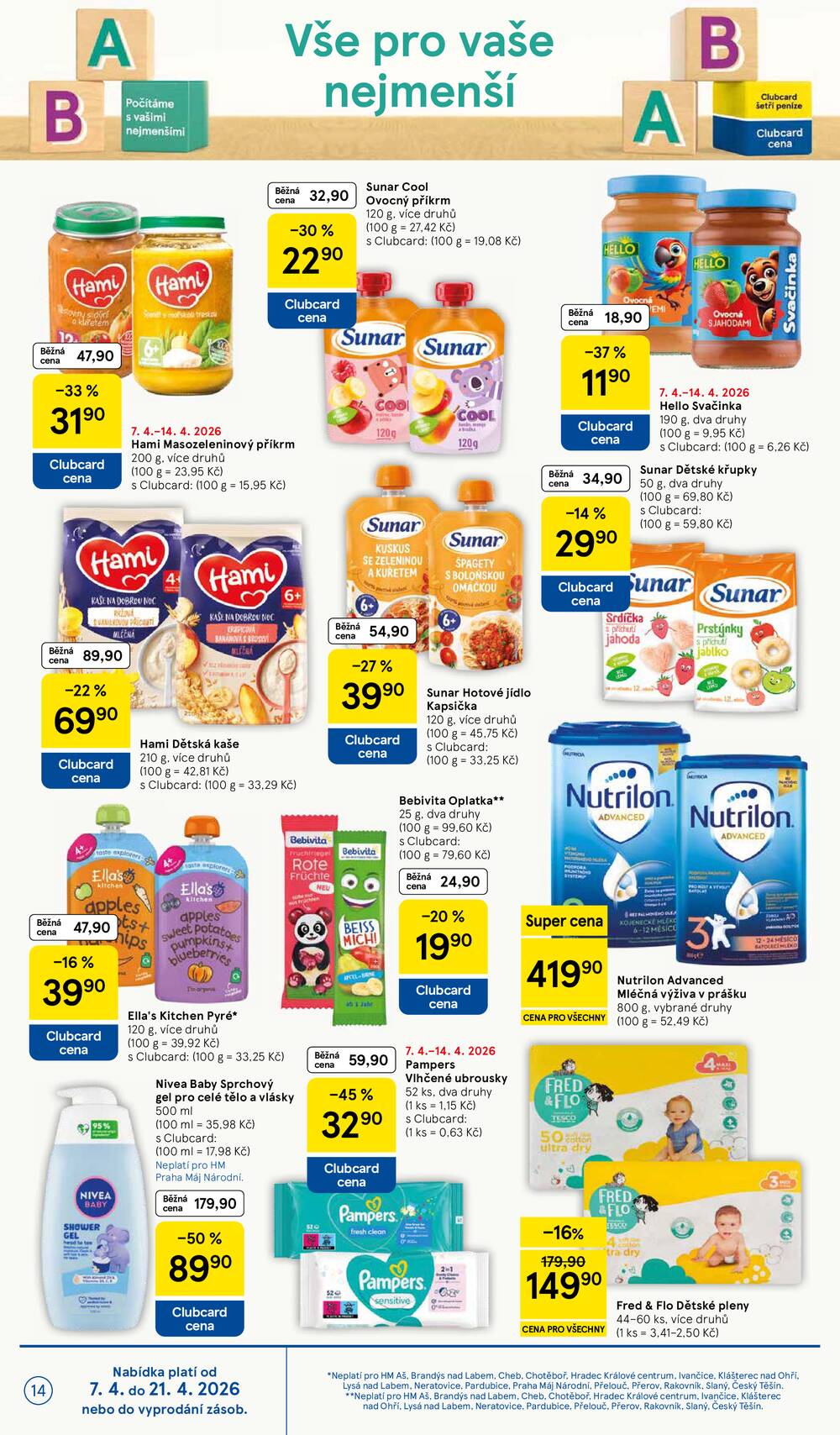 Tesco malé hypermarkety od 7.4. do 14.4.2026