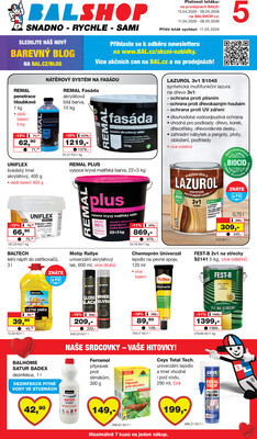 leták Barvy a laky drogerie 