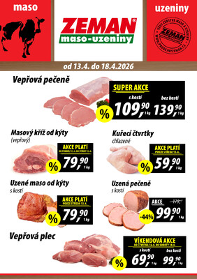 leták ZEMAN maso-uzeniny