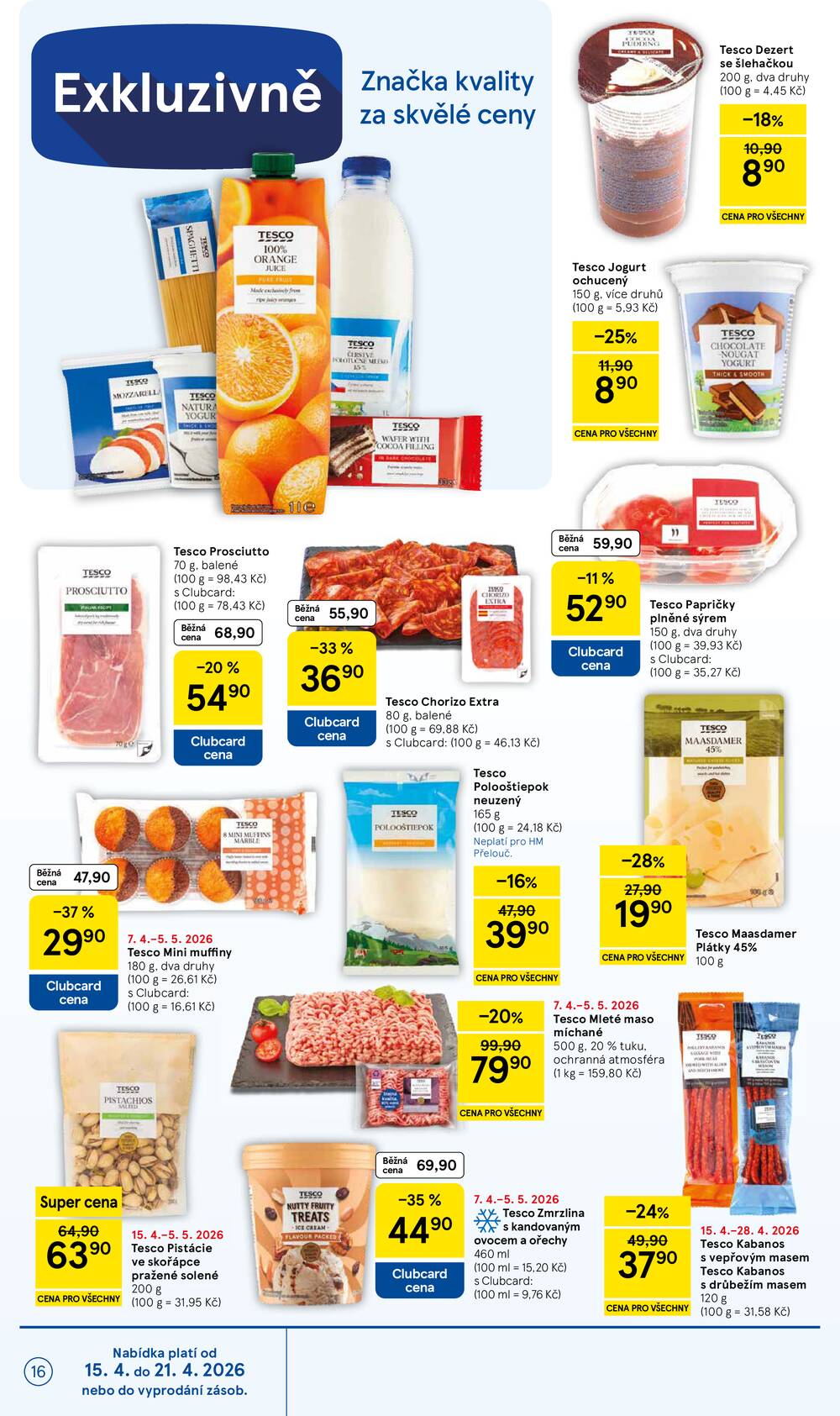 Tesco malé hypermarkety od 15.4. do 21.4.2026