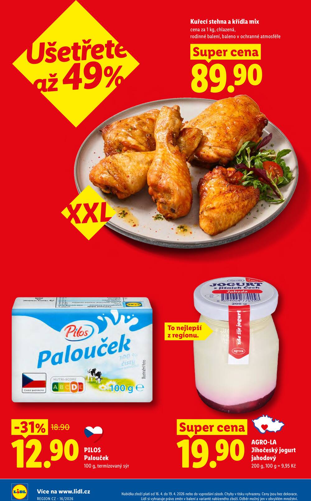 Lidl Čtvrtek od 16.4. do 19.4.2026