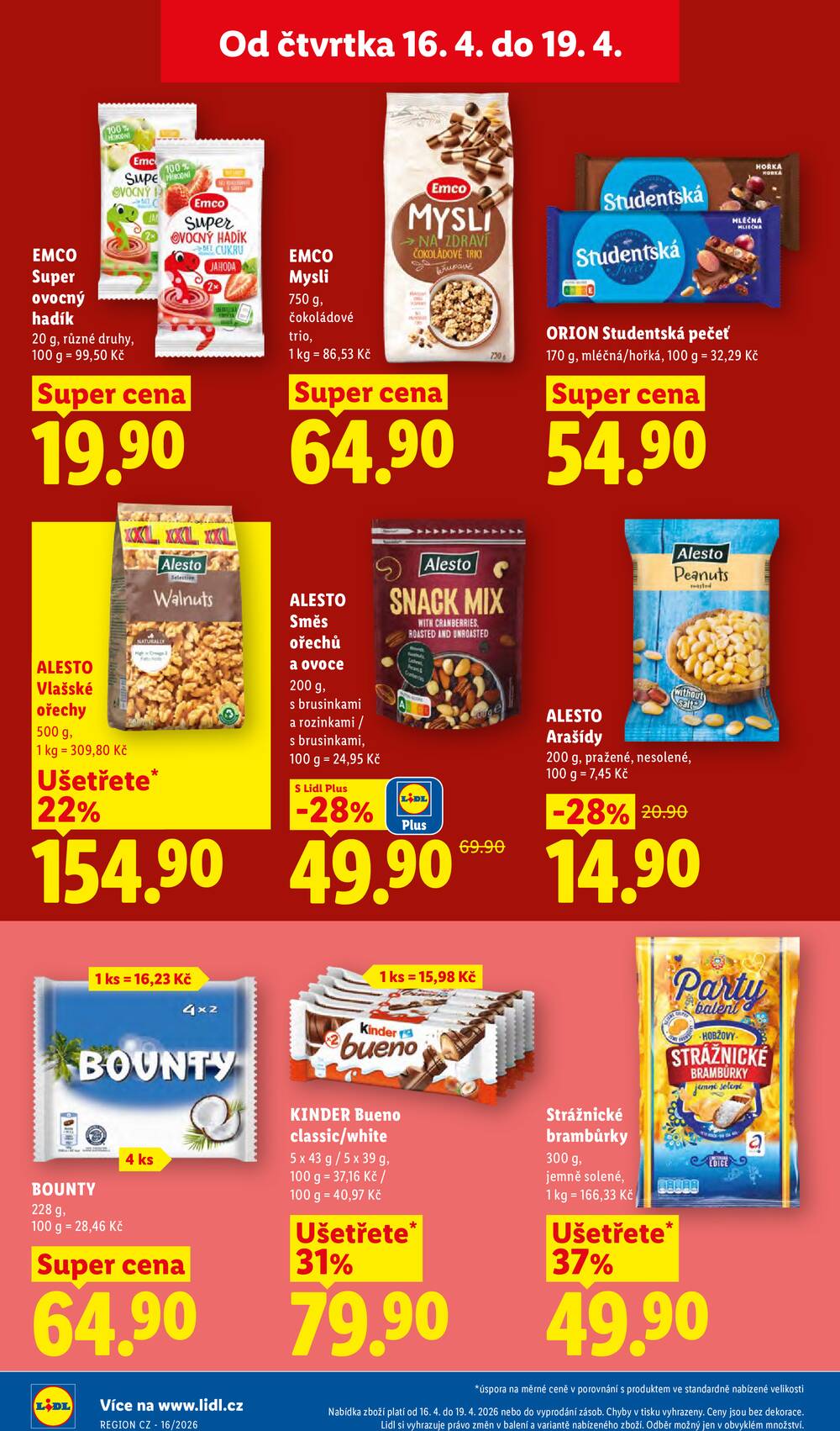 Lidl Čtvrtek od 16.4. do 19.4.2026