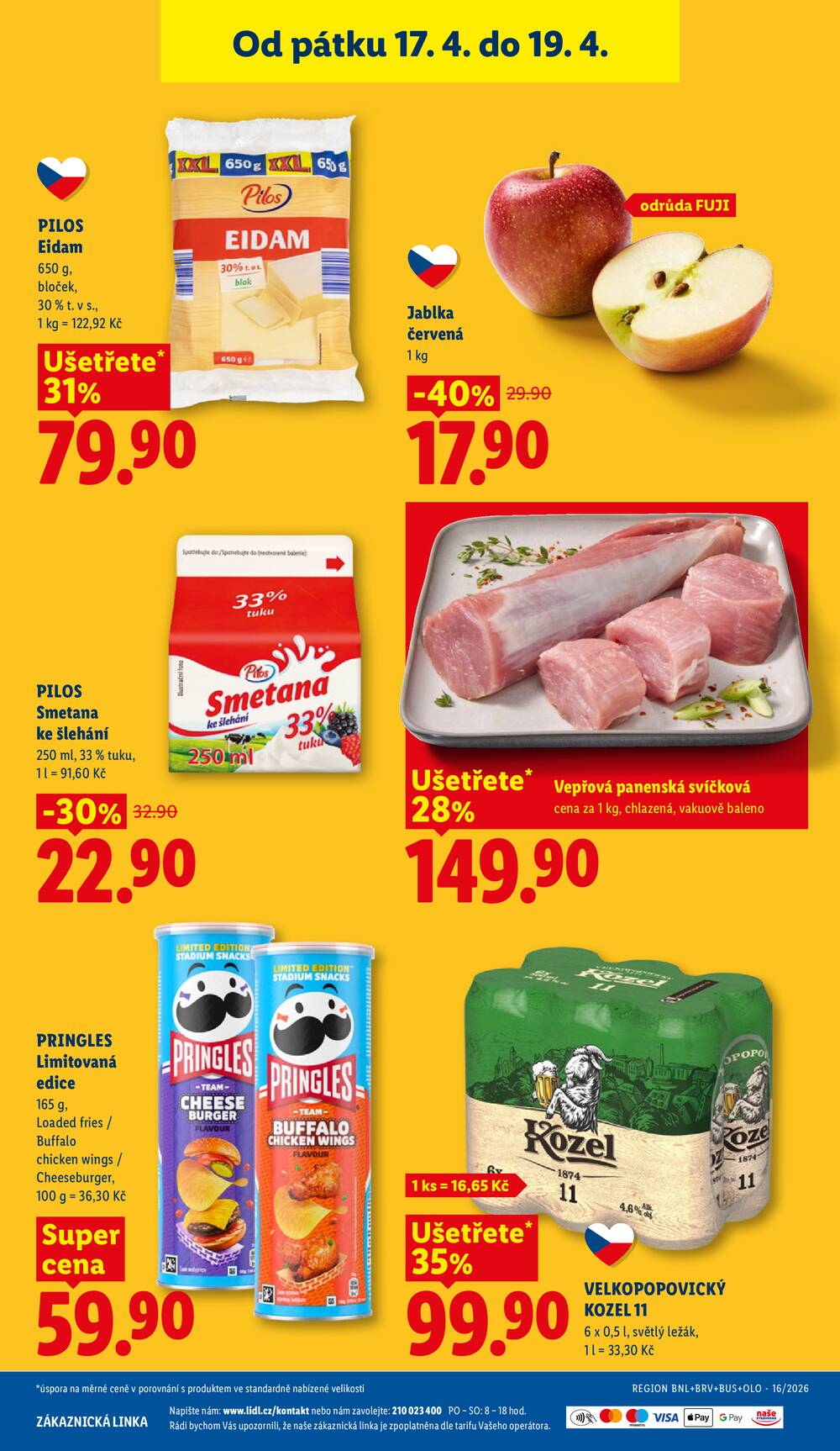 Lidl Čtvrtek od 16.4. do 19.4.2026