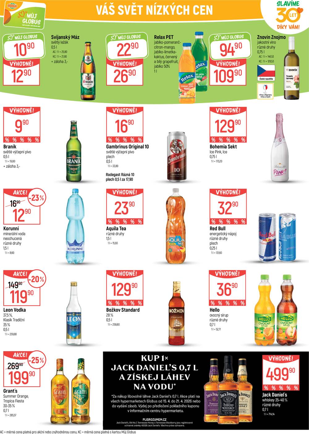 Akční leták Globus 15.4. - 21.4.2026 - Globus Liberec