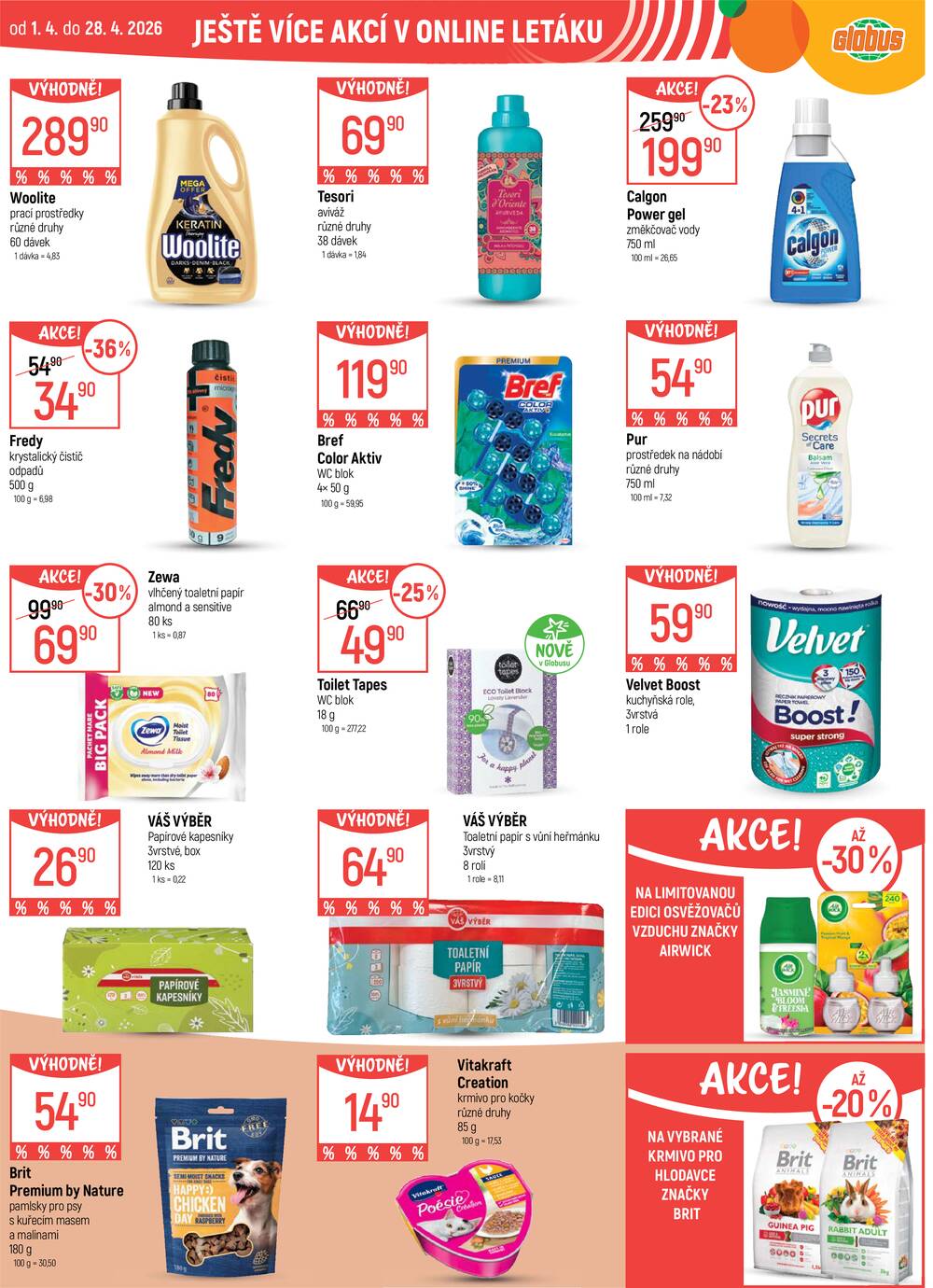 Akční leták Globus 15.4. - 21.4.2026 - Globus Liberec