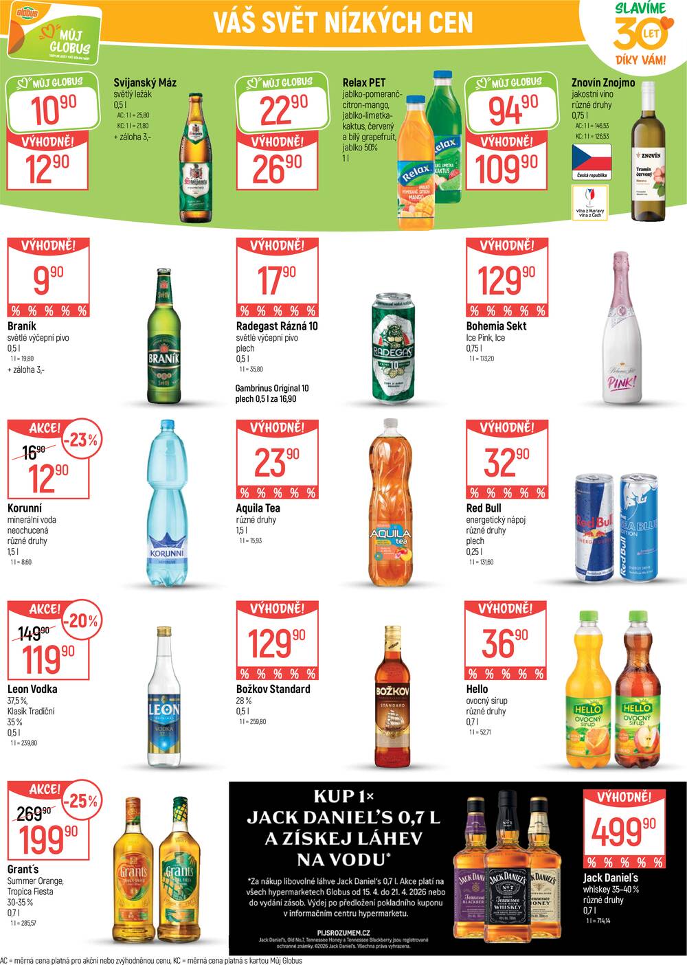 Akční leták Globus 15.4. - 21.4.2026 - Globus Ostrava