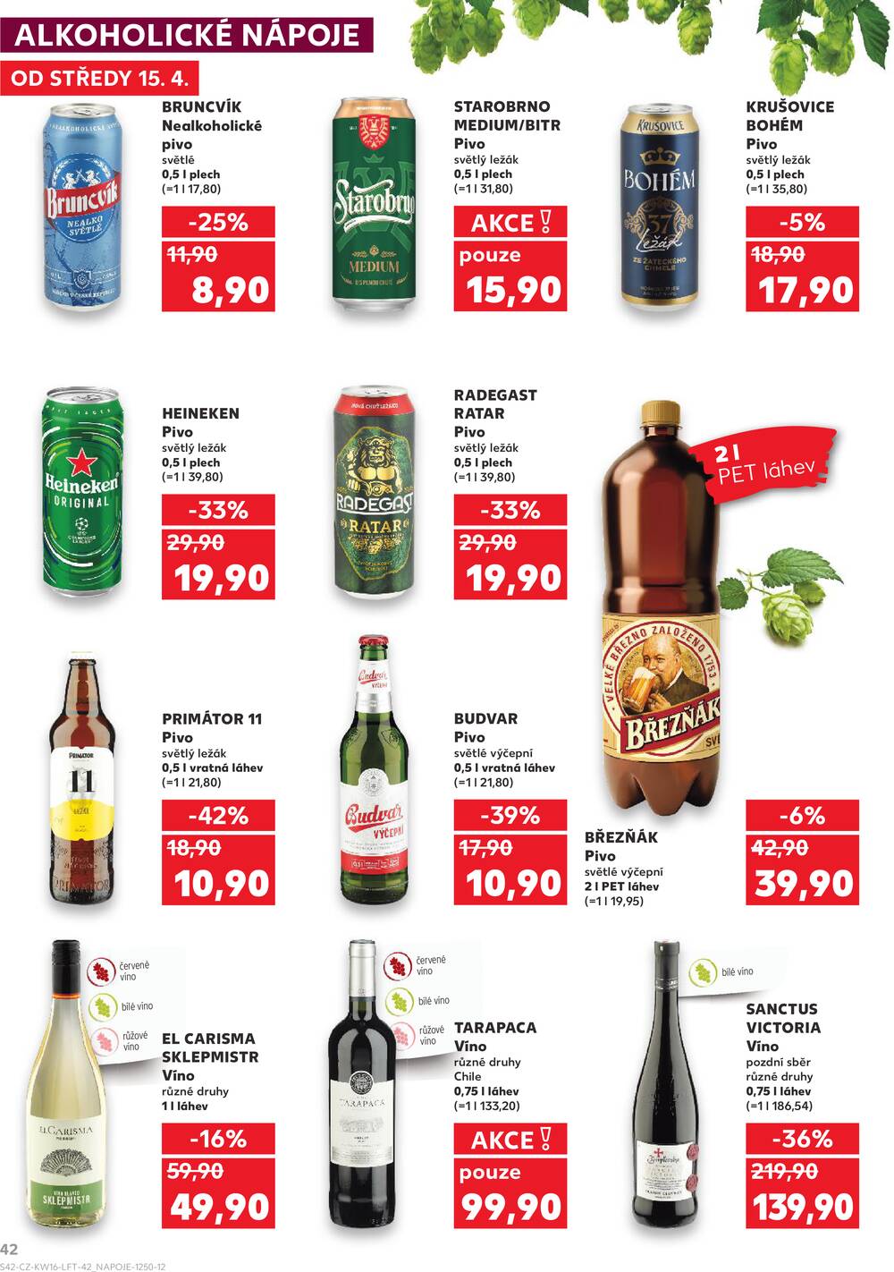 Leták Kaufland - Kaufland 15.4. - 21.4. - Kaufland - Prachatice - strana 42