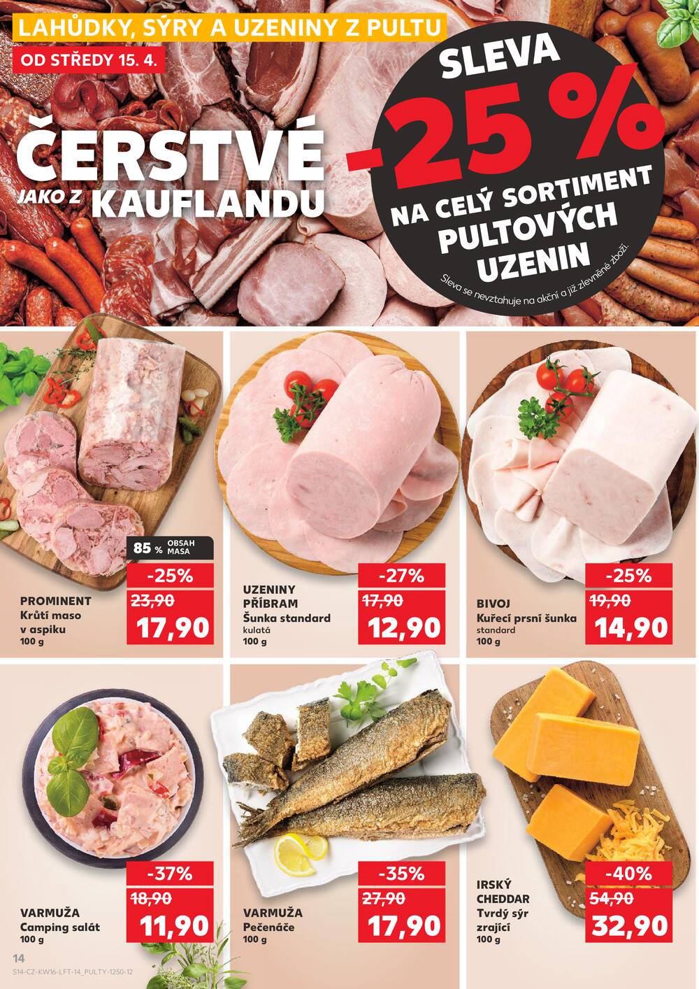 Leták Kaufland - Kaufland 15.4. - 21.4. - Kaufland - Praha 4 (Michle) - strana 14
