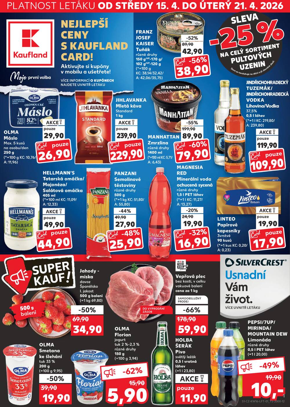 Kaufland 15.4. - 21.4. - Kaufland - Opava - Kateřinky