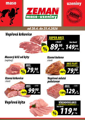 leták ZEMAN maso-uzeniny