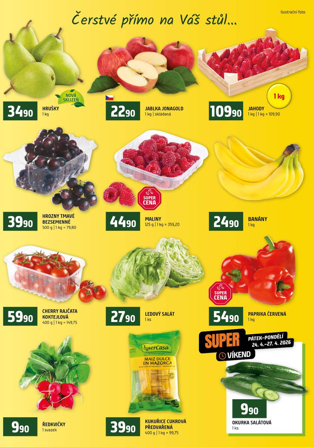 Terno České Budějovice, Třeboň, Trhové sviny, Bechyně, Týn nad Vltavou od 22.4. do 28.4.2026