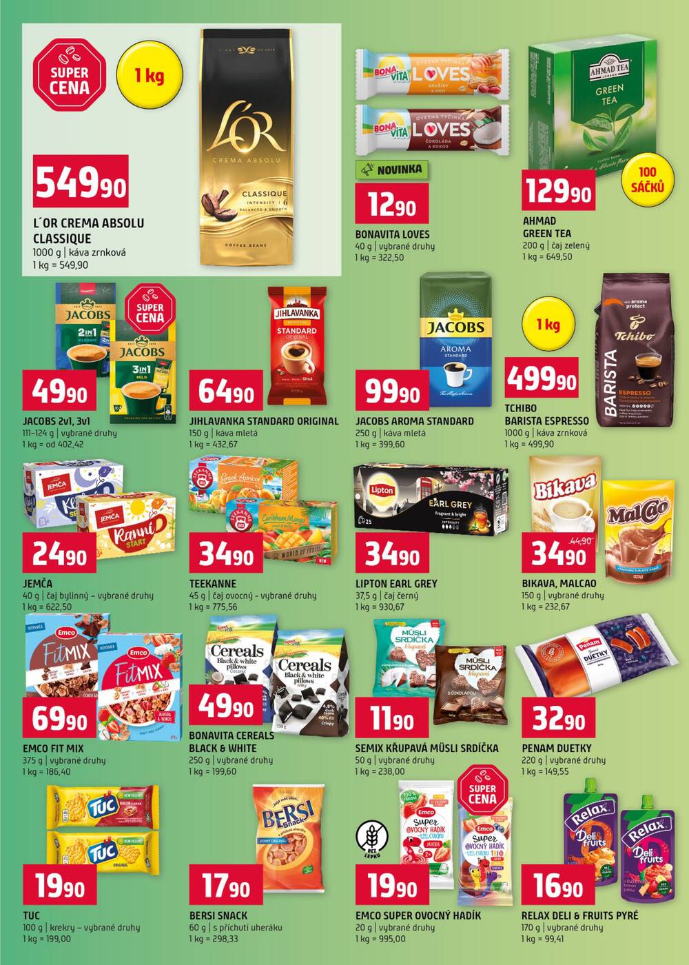 Terno České Budějovice, Třeboň, Trhové sviny, Bechyně, Týn nad Vltavou od 22.4. do 28.4.2026