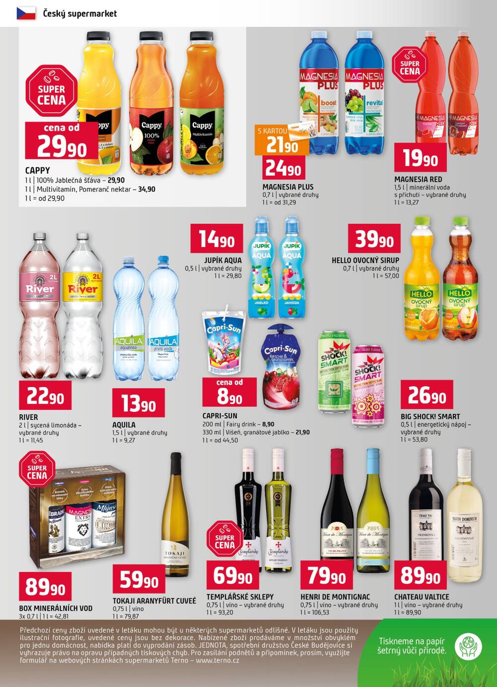 Terno České Budějovice, Třeboň, Trhové sviny, Bechyně, Týn nad Vltavou od 22.4. do 28.4.2026