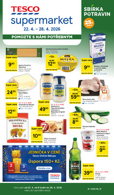 Leták Tesco supermarkety od 22.4. do 28.4.2026