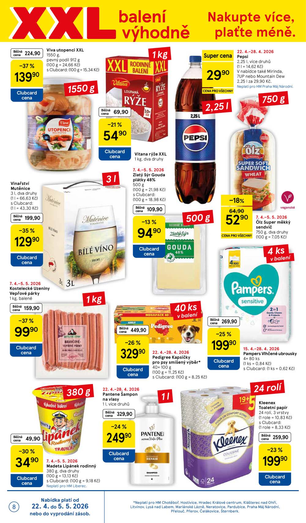 Tesco malé hypermarkety od 22.4. do 28.4.2026