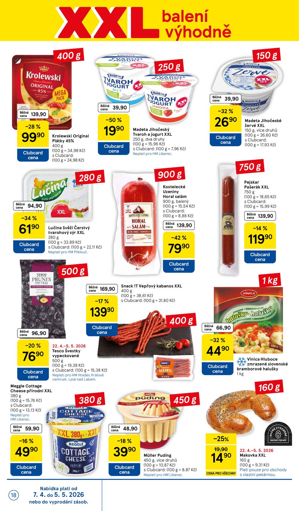 Tesco malé hypermarkety od 22.4. do 28.4.2026