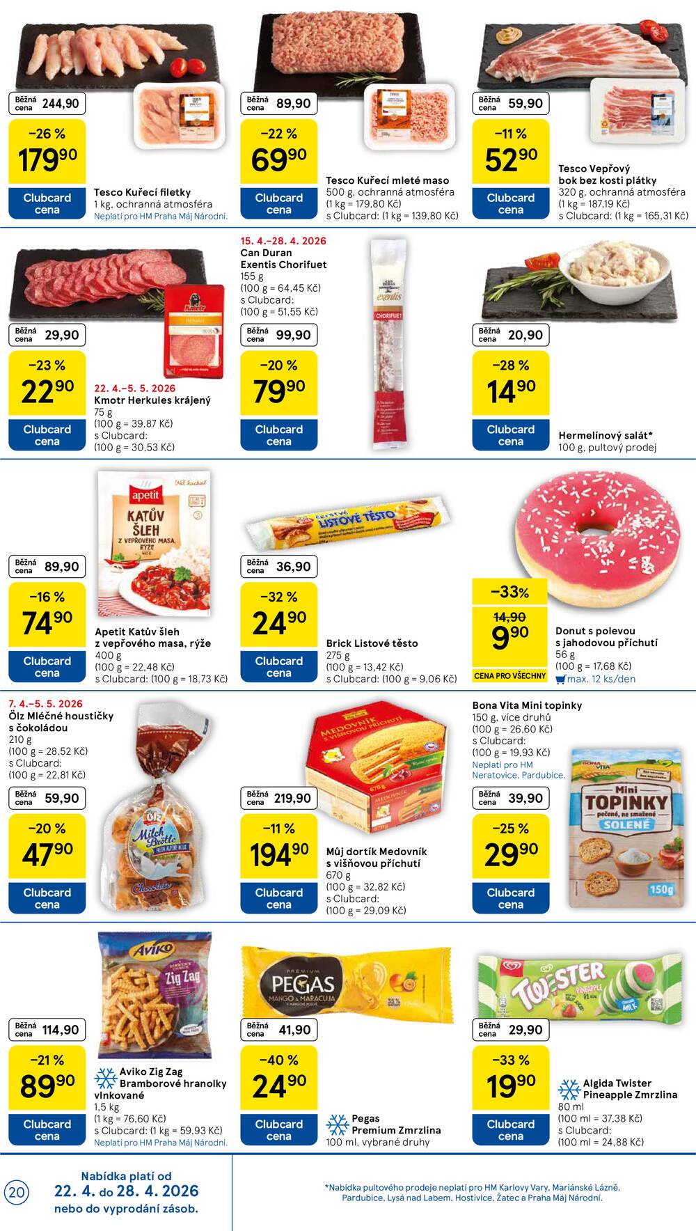 Tesco malé hypermarkety od 22.4. do 28.4.2026