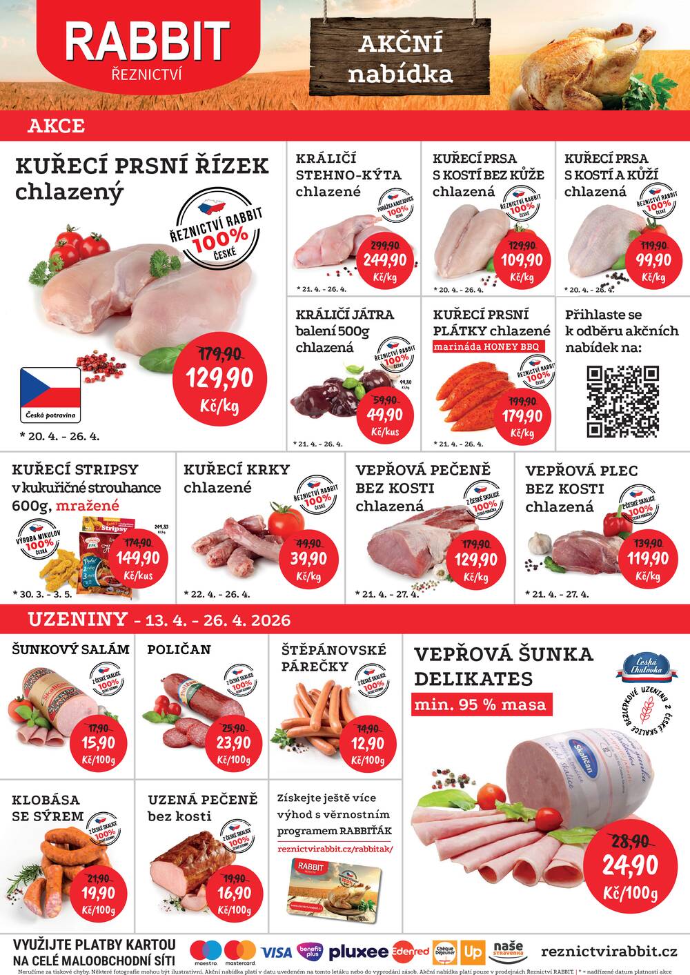 RABBIT řeznictví od 20.4. do 26.4.2026