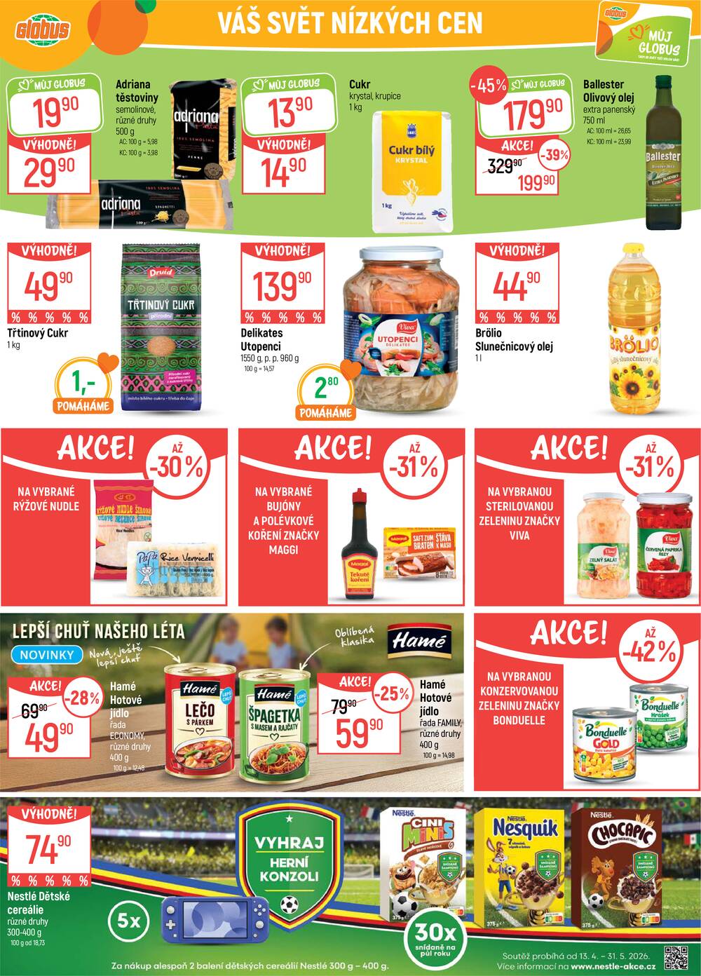 Akční leták Globus 22.4. - 28.4.2026 - Globus Praha - Zličín