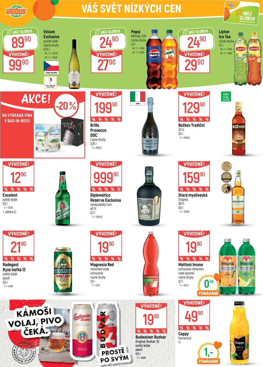 Akční leták Globus 22.4. - 28.4.2026 - Globus Praha - Zličín