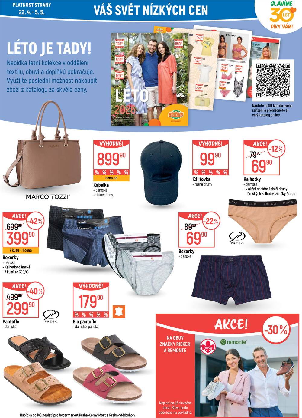 Akční leták Globus 22.4. - 28.4.2026 - Globus Praha - Zličín