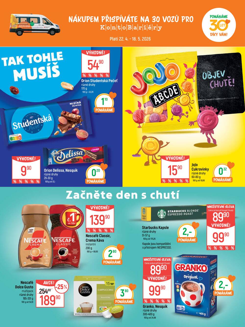 Akční leták Globus 22.4. - 18.5.2026 - Globus Jenišov u Karlových Varů