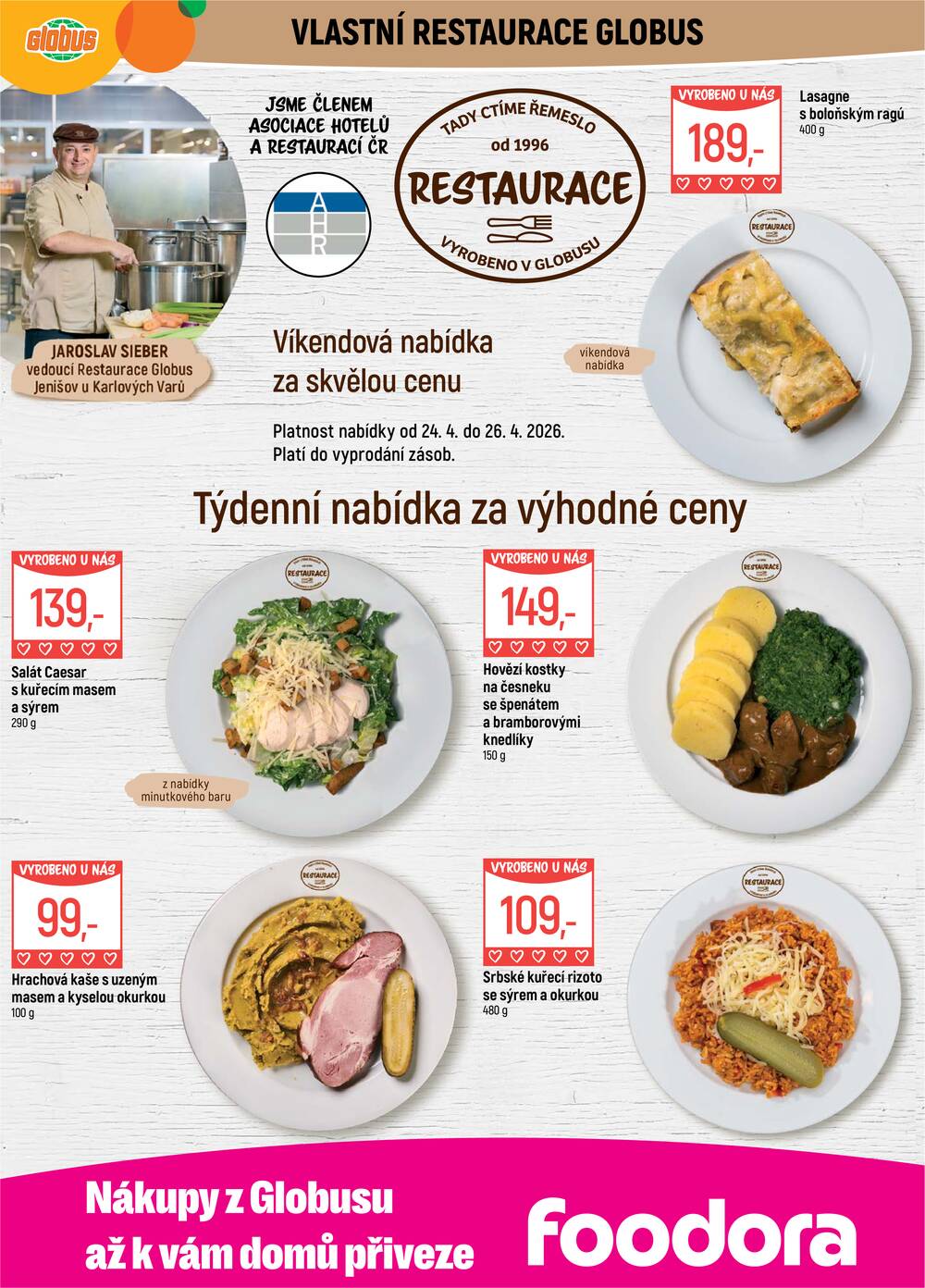 Akční leták Globus 22.4. - 28.4.2026 - Globus Jenišov u Karlových Varů